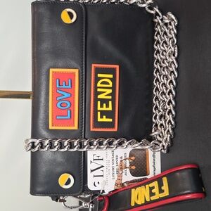 Fendi Monster/Bag Bugs 4-way leather bag highly collectible Karl Lagerfeld-era